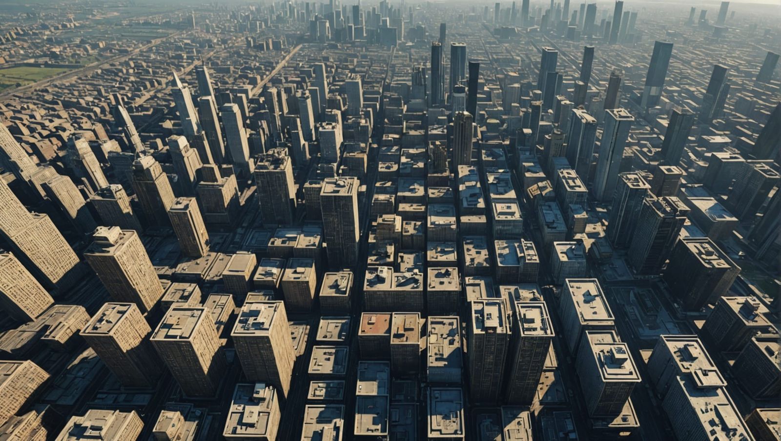 Futuristic Megacity Bird's-Eye View in 8K