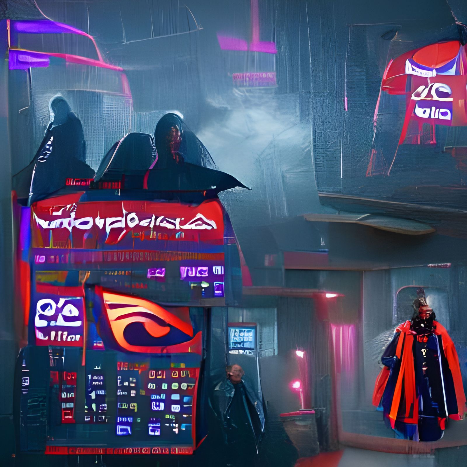 Akatsuki in Cyberpunk 2099 Neon Style