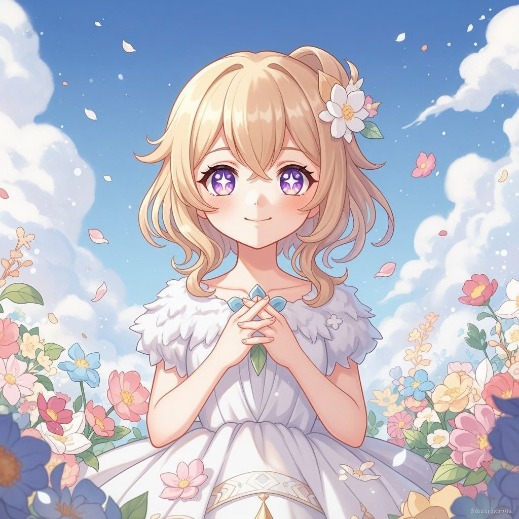 Sophie with Purple Eyes, Children's Book Illustration