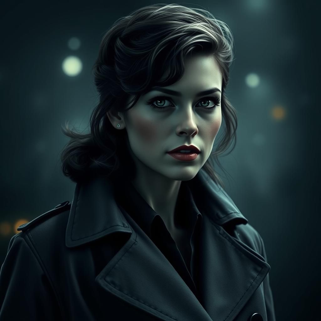 Anna Kendrick as Film Noir Detective in Fog