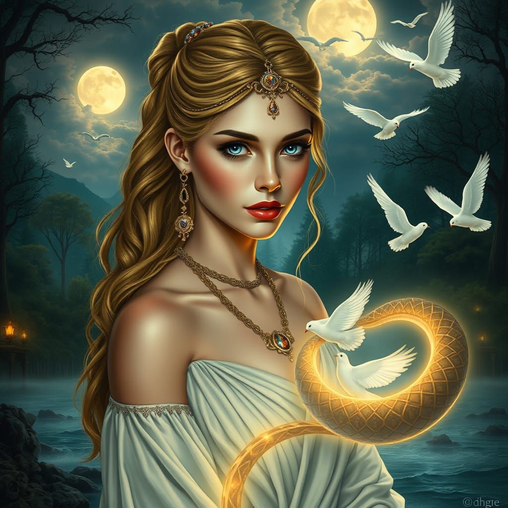 Enchanted Arabian Princess in Baroque Romantic Style