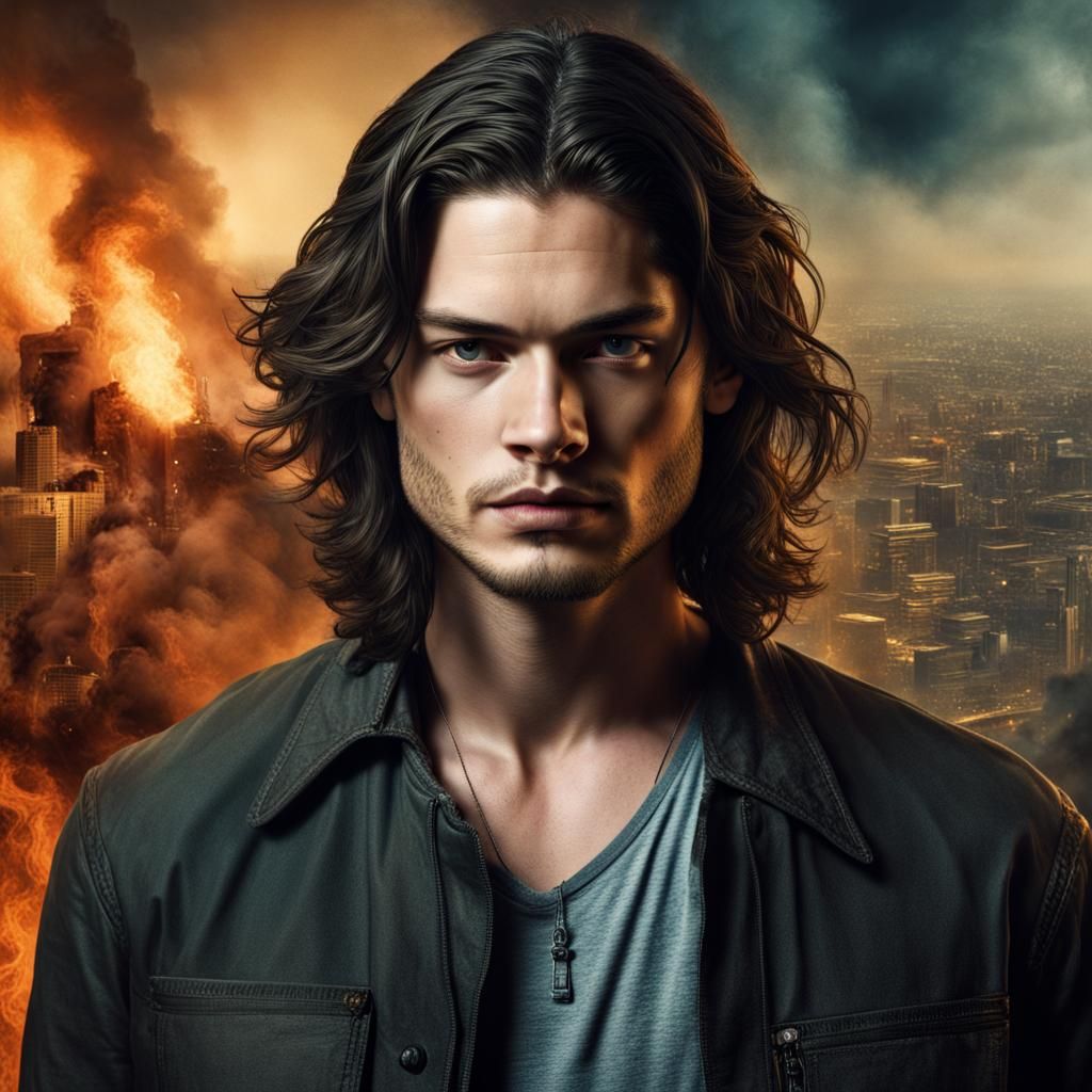 Handsome Man in Drug Cartel Scene: Hyper-Realistic Photo