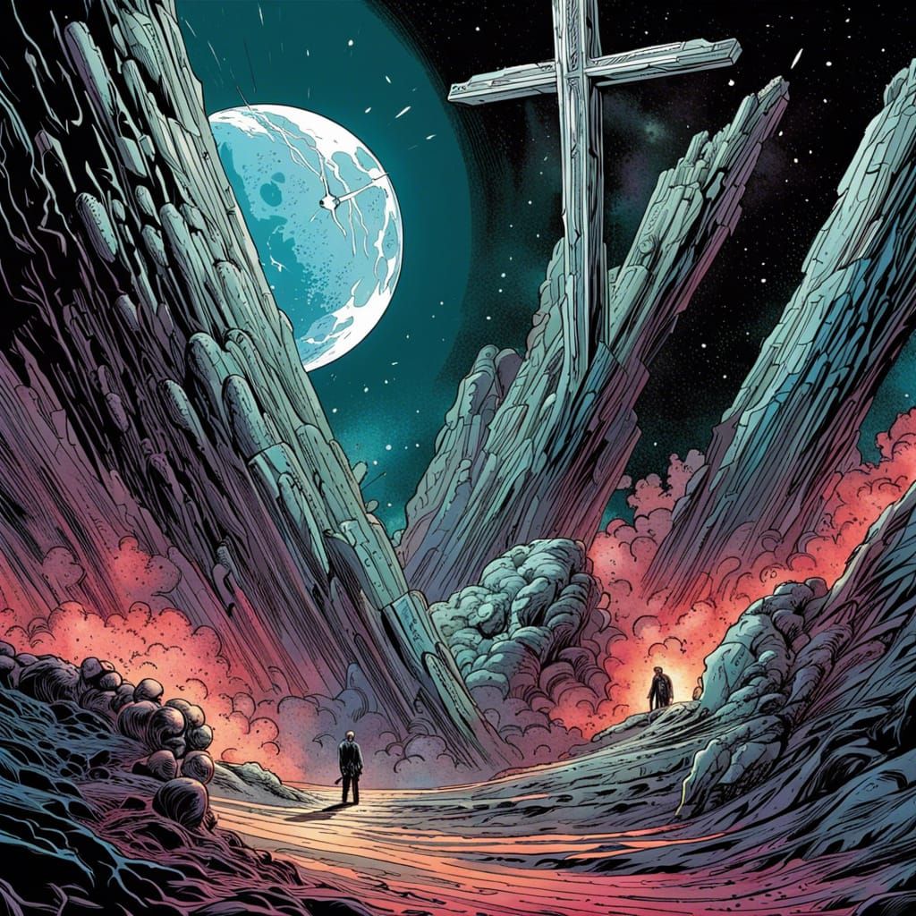 Bleeding Cross at the Edge of the Cosmos