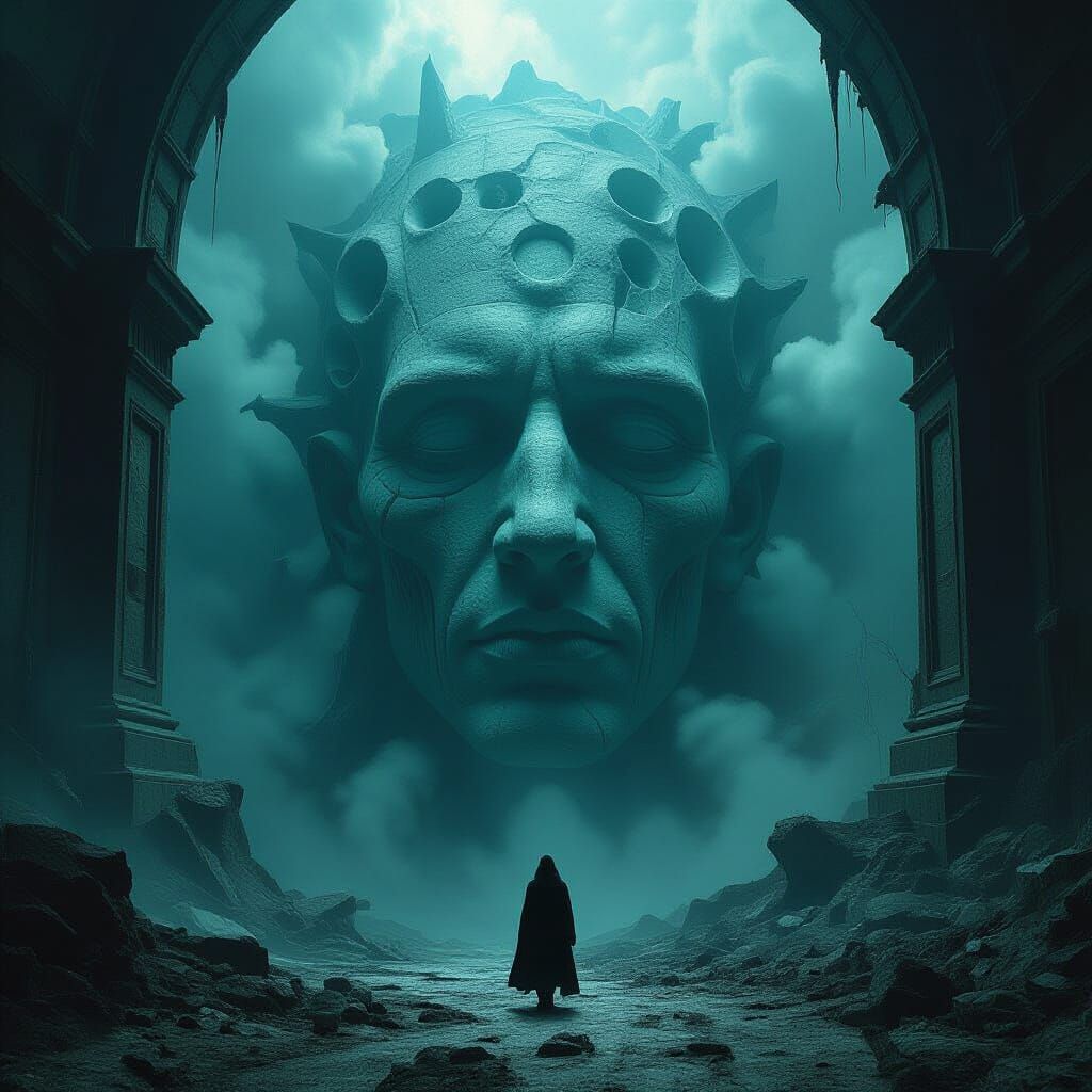 Apocalyptic Realm Inspired by Surrealist Masters