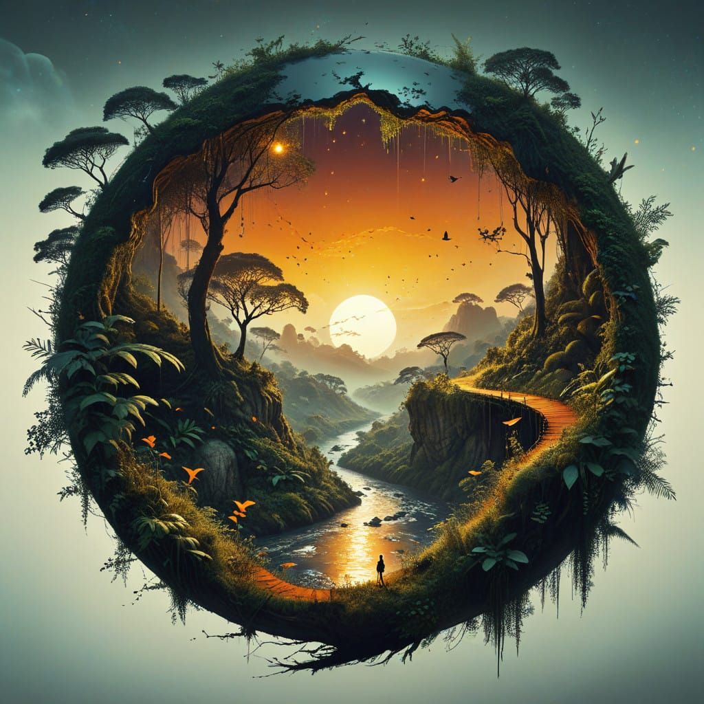 Dreams flow through jungles of the cosmos