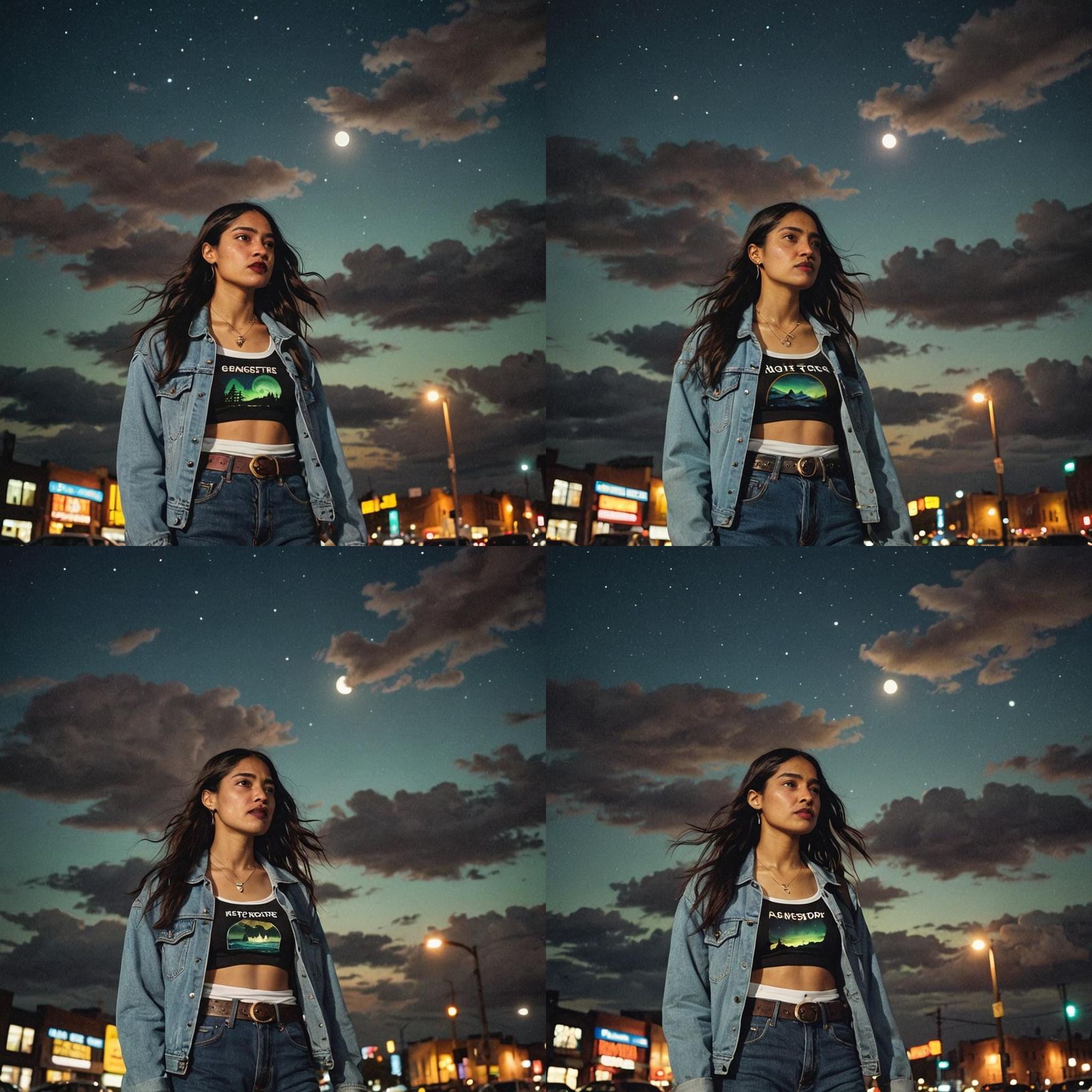 Chula Gangster Style Portrait Under Starry Night
