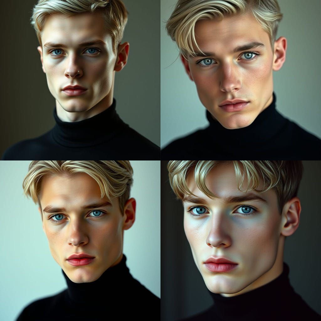 Ethereal Beauty: Portrait of a Sculptural Young Man