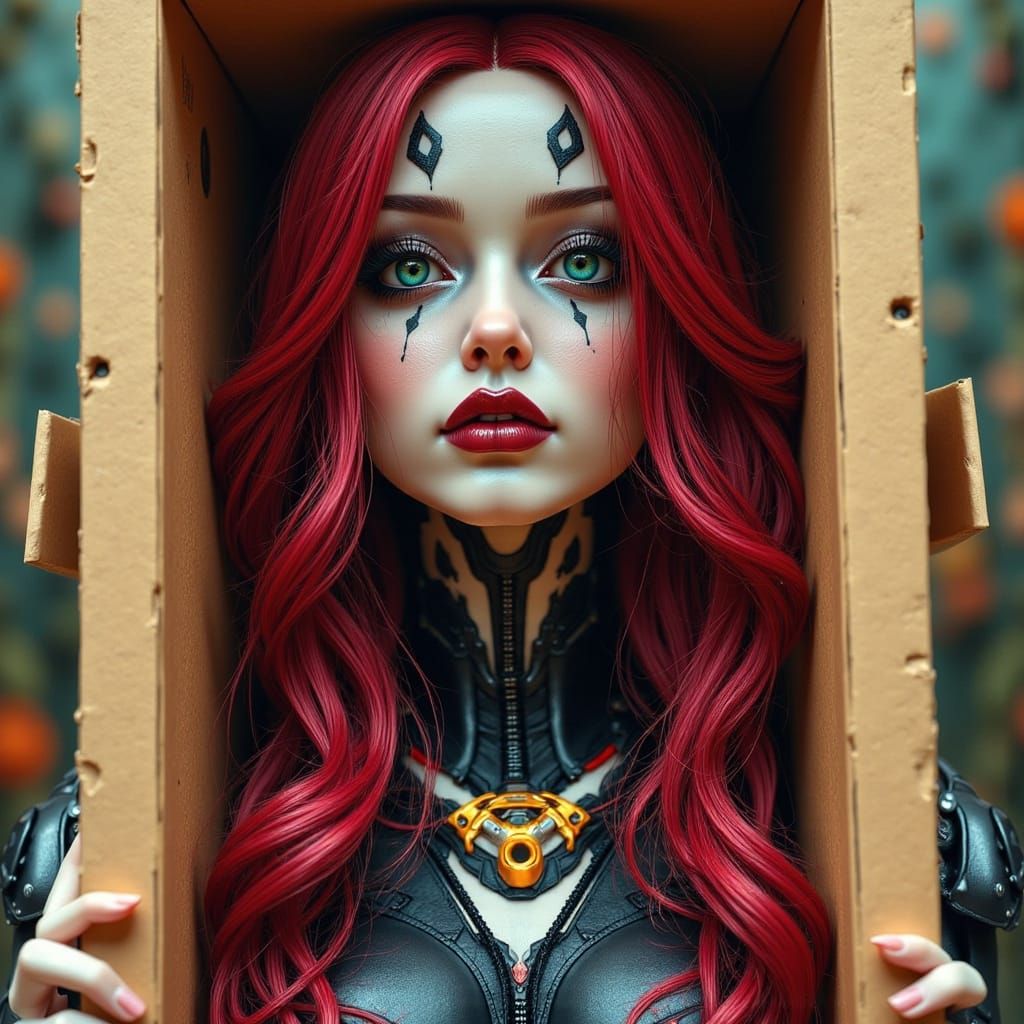 Hyper-Realistic Android Doll Super Villain in Cardboard Pack...