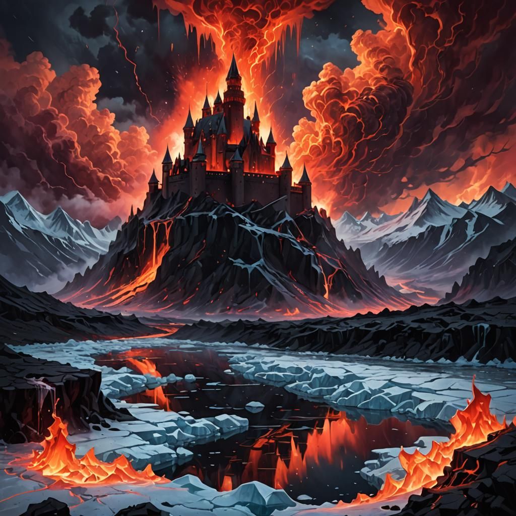 Ice Castle Melts in Fiery Storm