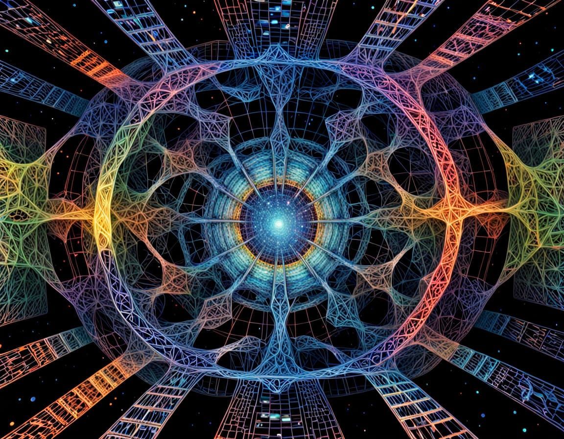 Abstract Geometric Anomaly in a Futuristic Style