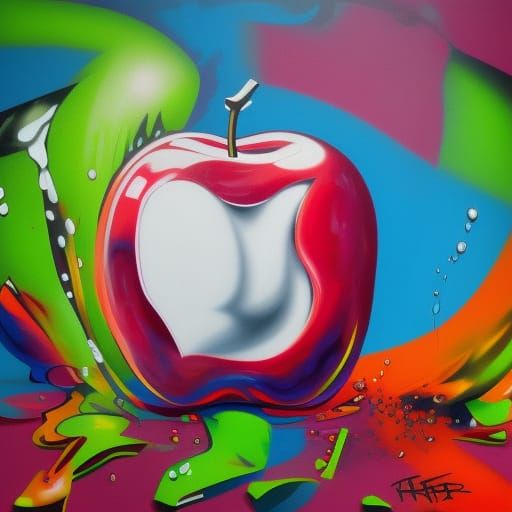 Poison Apple Graffiti Art in Street Style