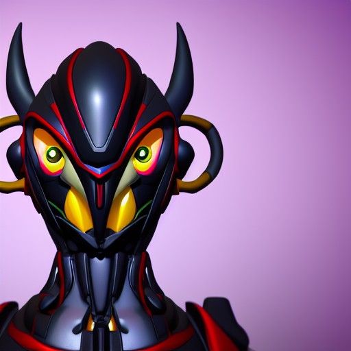Blackarachnia Portrait: 3D Rendered Transformers Art