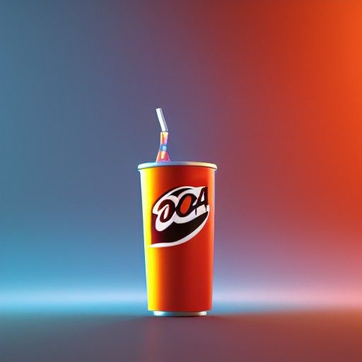 Drinking Soda in Pixar Style 3D Art
