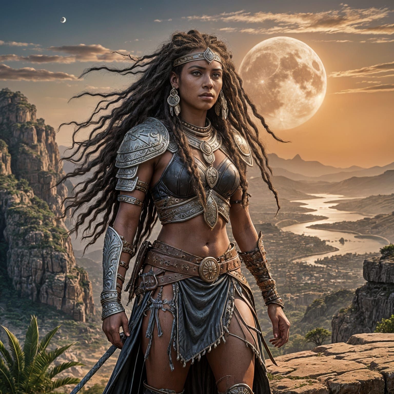 Amazon Warrior Defiant on Rocky Mesa