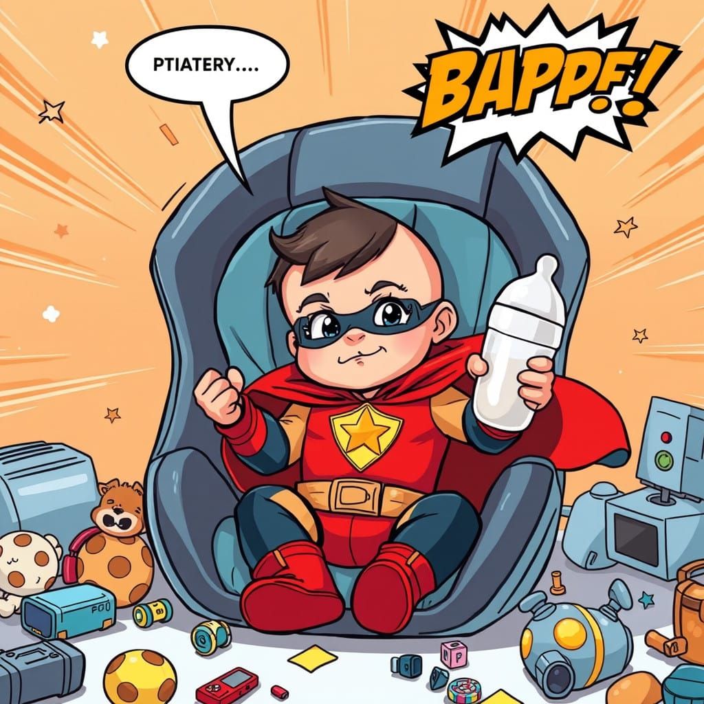 Baby Hero Wields Mighty Bottle in High-Tech Lair