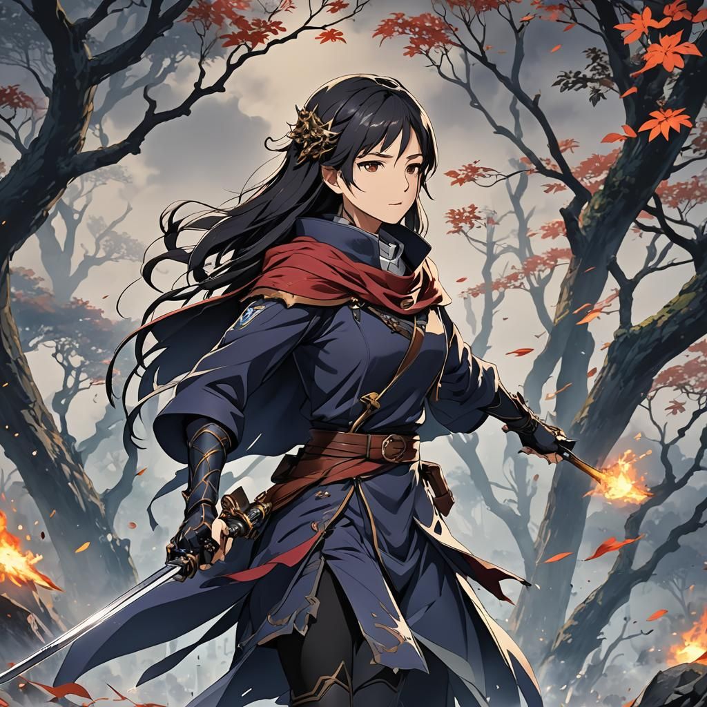 Solo Leveling Hunter Kanae Tawata Anime Art