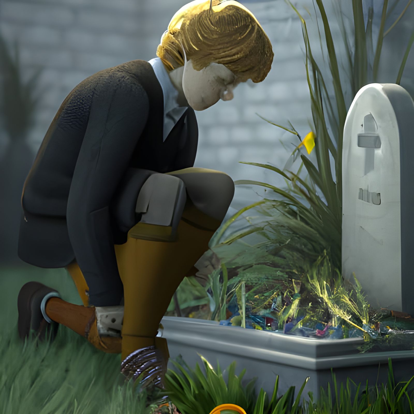 “I’m missing you today, Fred. Got any new jokes?” - George