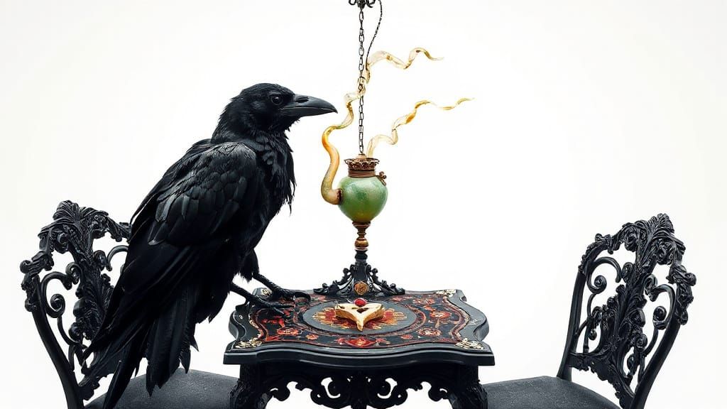 Mystical Raven Conjures Dark Secrets in a Haunting, Voided R...