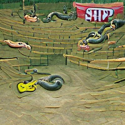 Detailed Snake Portrait