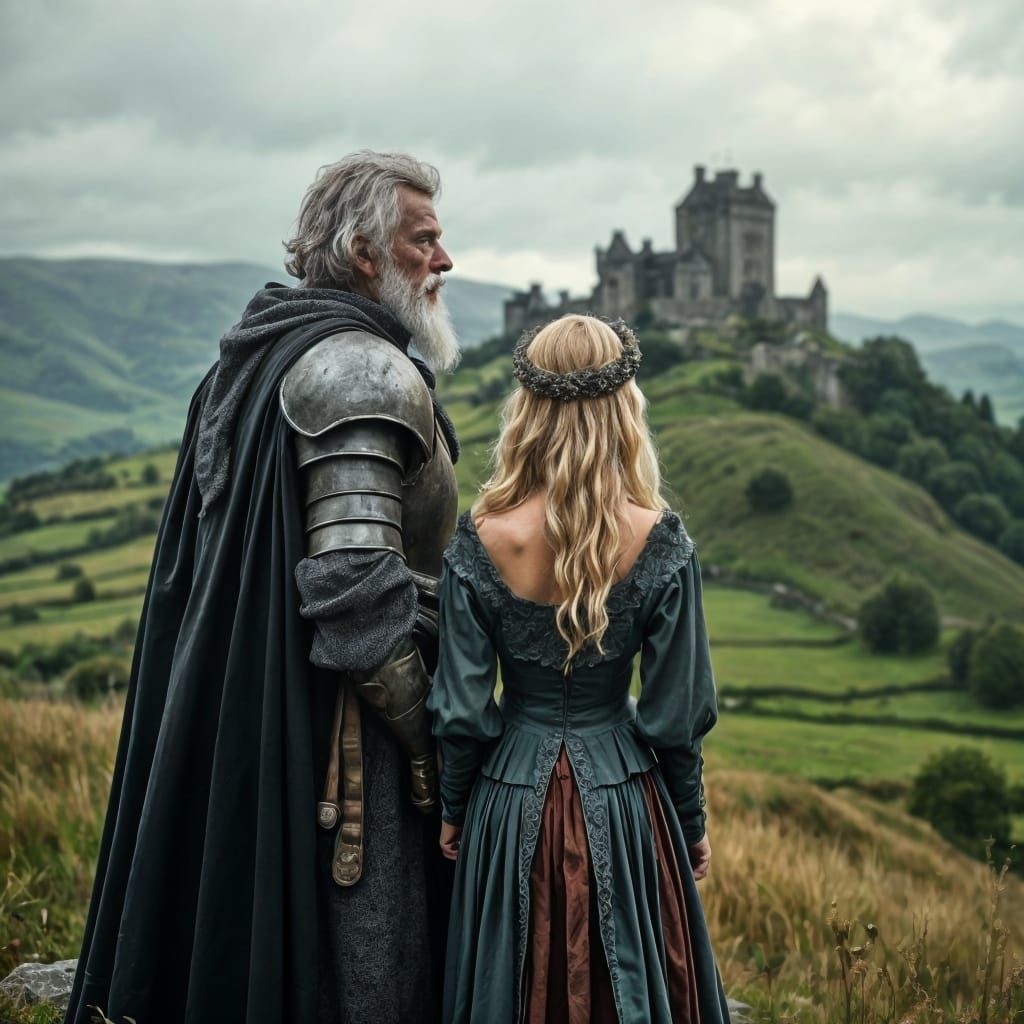 Knight and Princess Overlook Medieval Ireland