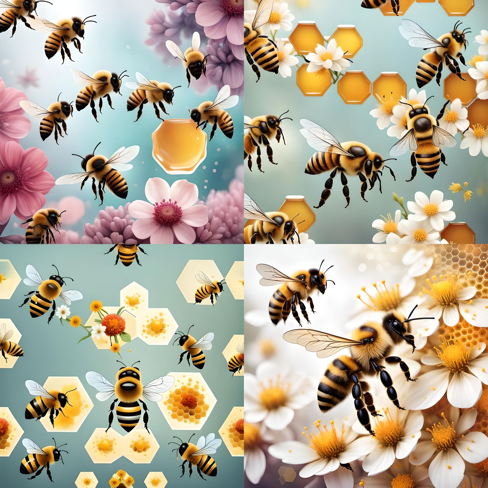 Bees and Honeycomb: A Pollination Concept