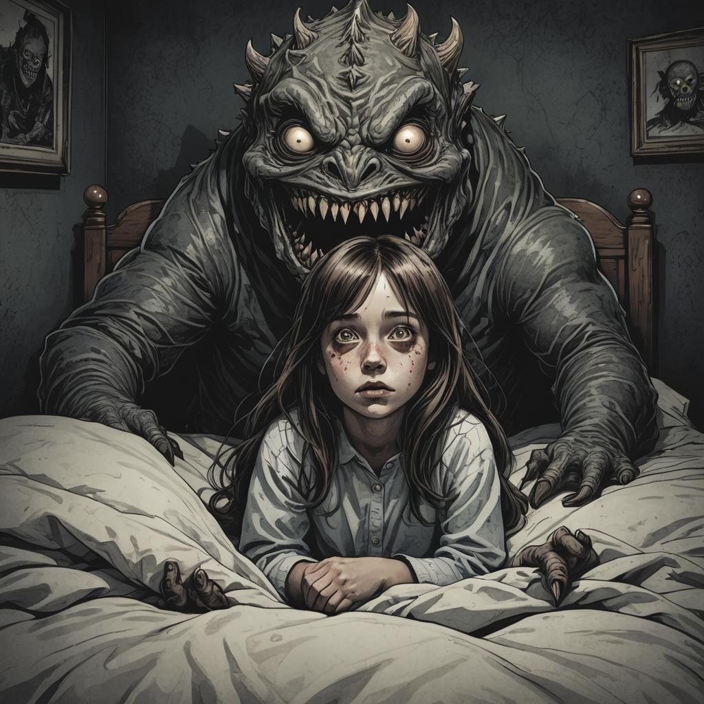 Horrifying Monster Under Bed Appears to Little Girl