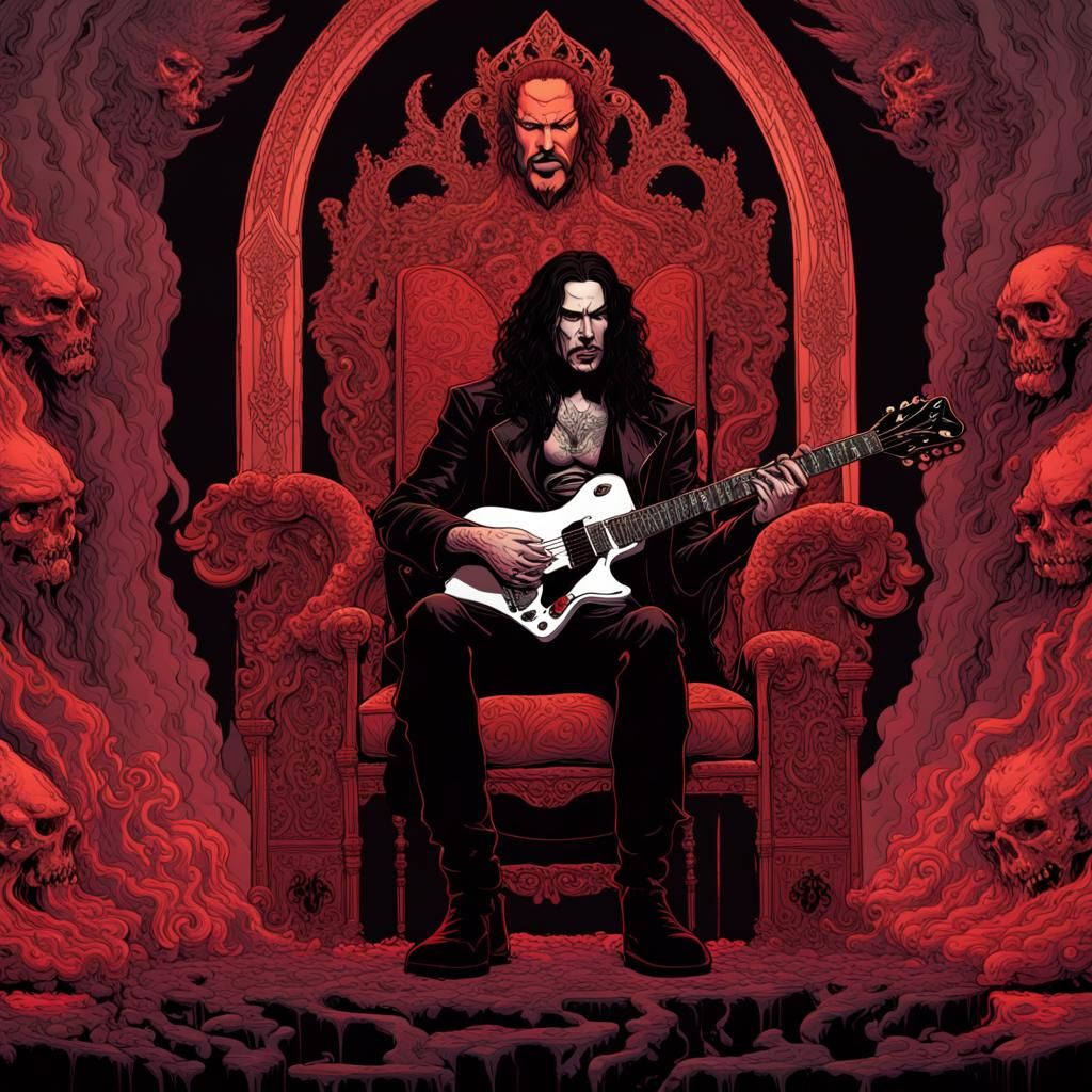 Satan and Peter Steele in Hell, Tyler Stout Style