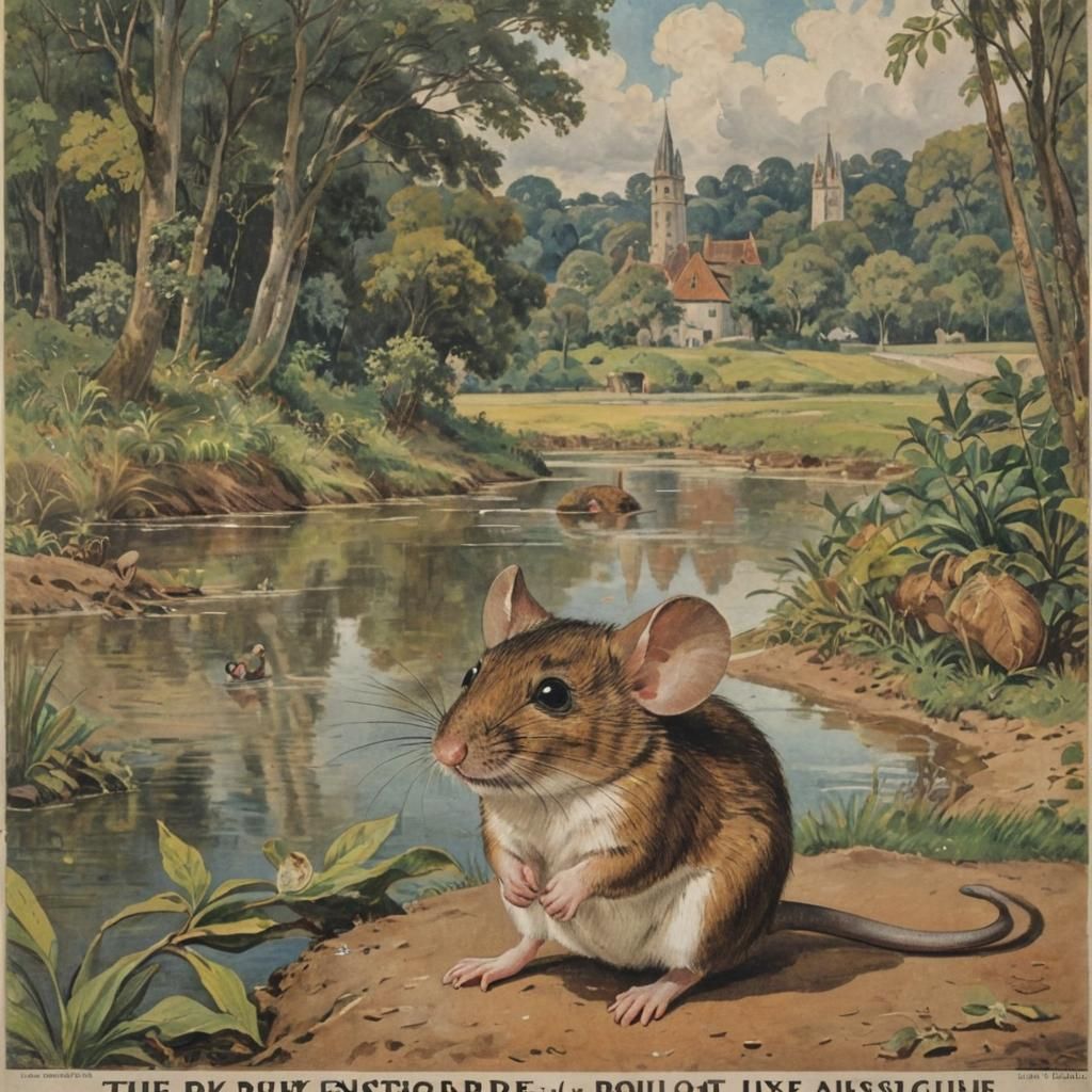 Mouse in Exile: Vintage Travel Poster Art