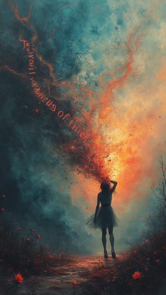 Dreamlike Ephemeral Rebellion in Vibrant Abstract Colors