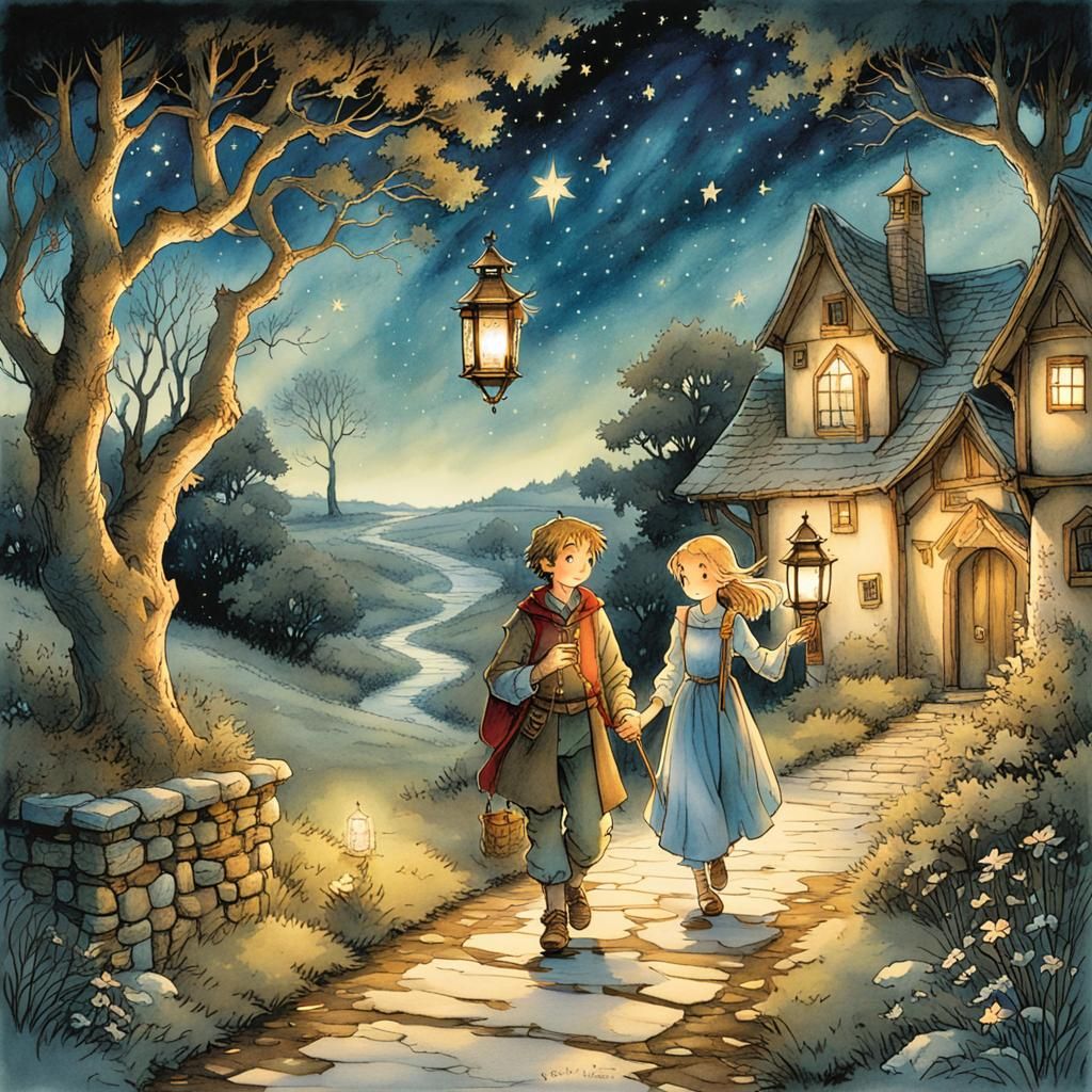 Brother and Sister on Starry Path, Anime Style