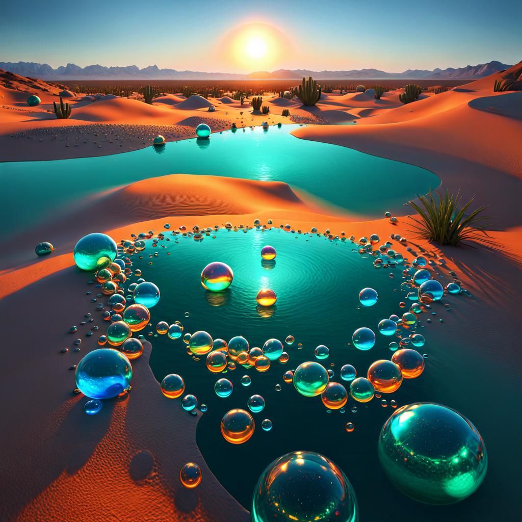 Mirage Magic: The Hypnotic Dance of Multicolored Iridescent ...