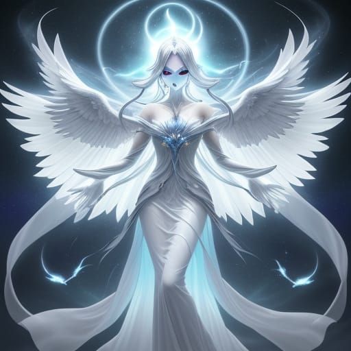 Ethereal Apparition with Opalescent Wings