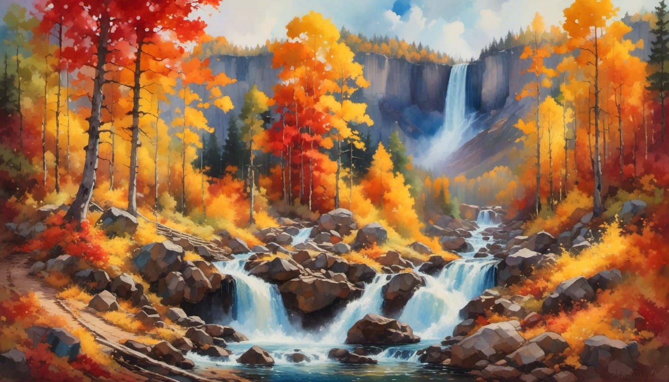 Early Fall Along the Trail to the Falls