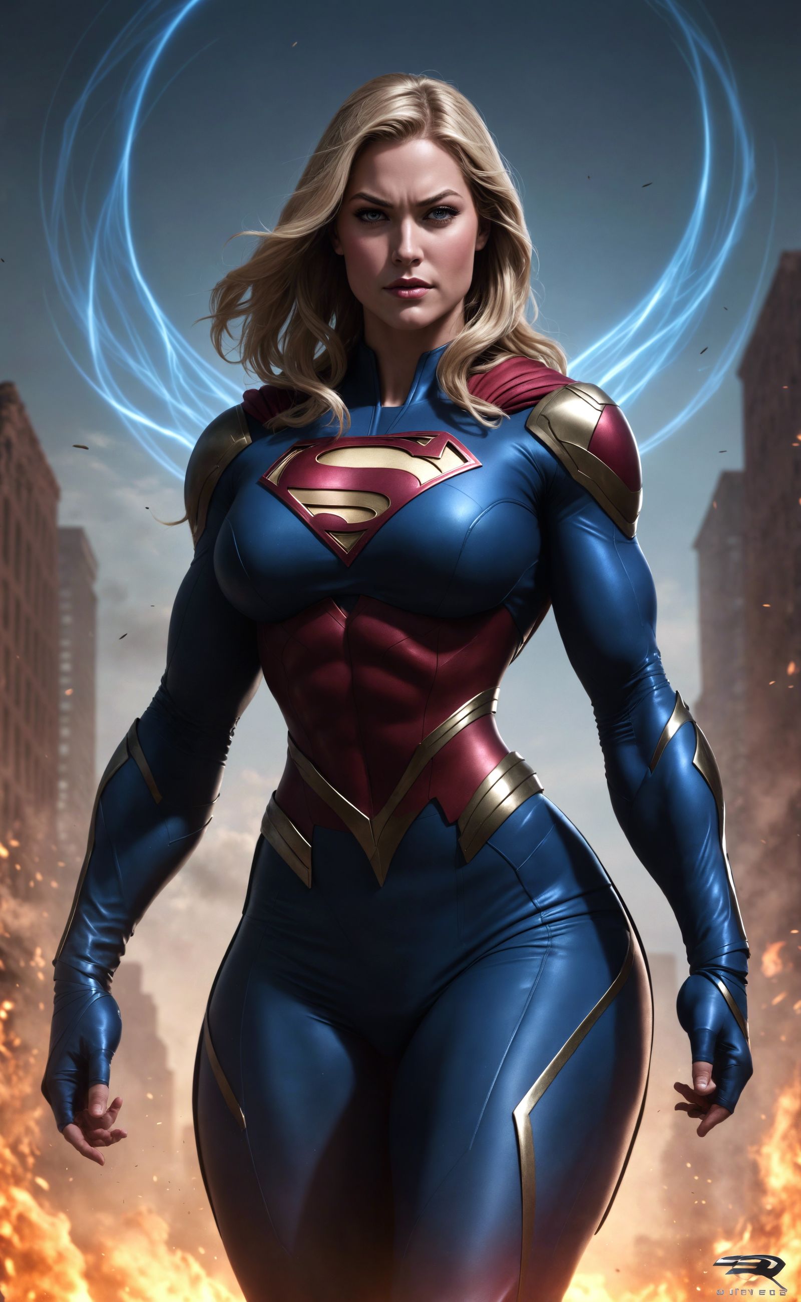 Supergirl: Muscular Superheroine in Comic Book Art
