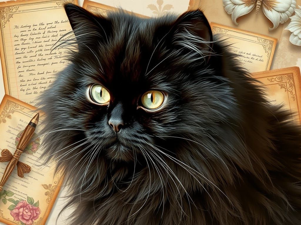 Whimsical Feline Dreamscape in Ultrarealistic Style