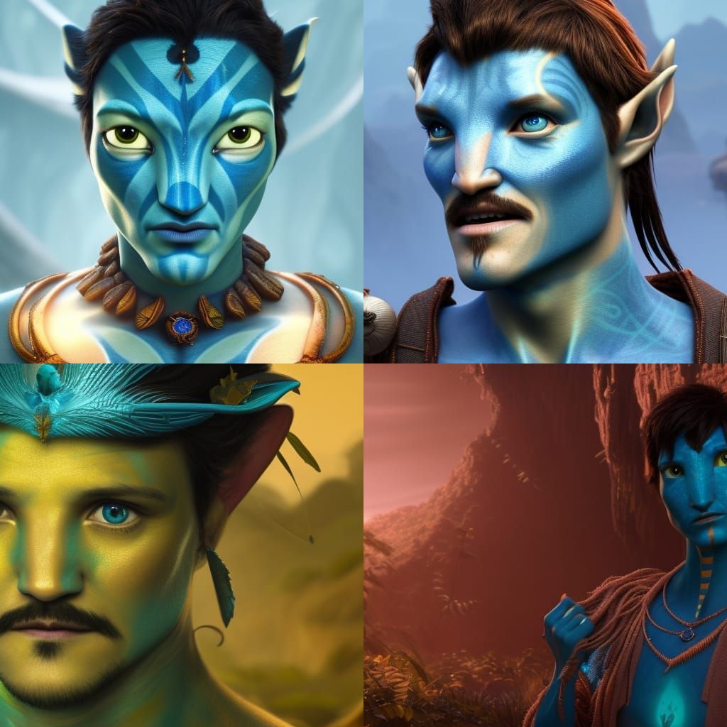 Pedro Pascal as Na'vi Avatar: Detailed Concept Art