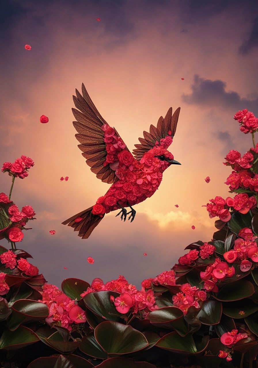 Begonia-Petal Birds