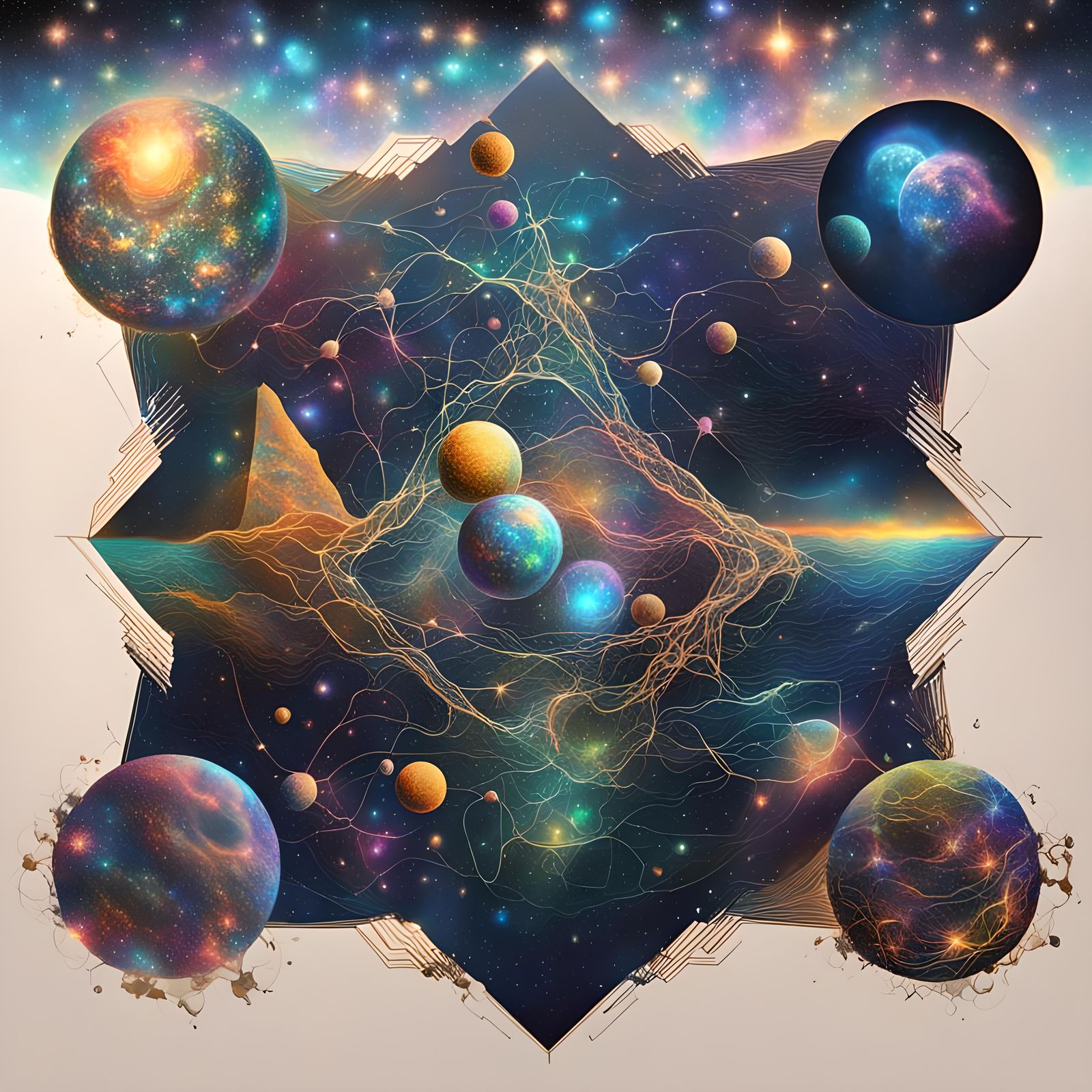 Holographic Astral Cosmic Singularity in Mixed Media