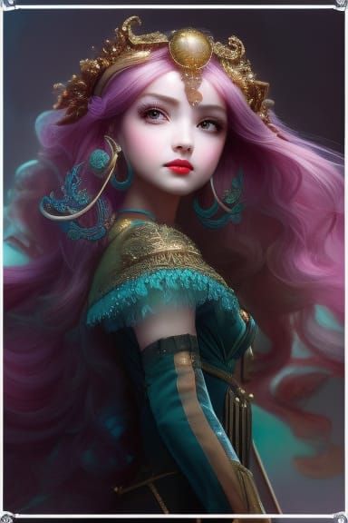 Candypunk Cupcake Character on Ukiyoe Counter