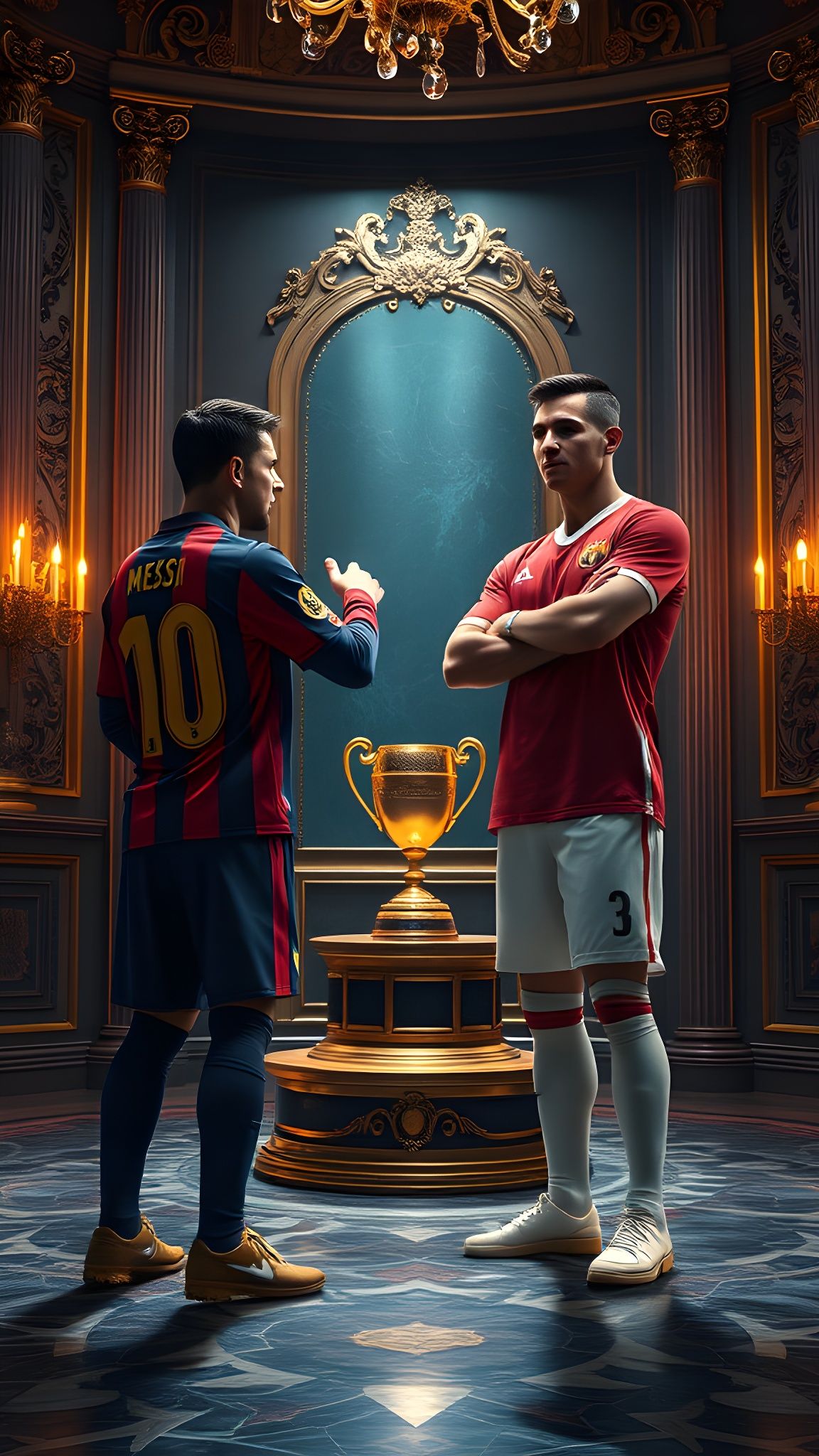 Messi and Ronaldo Shocked by Missing Trophy