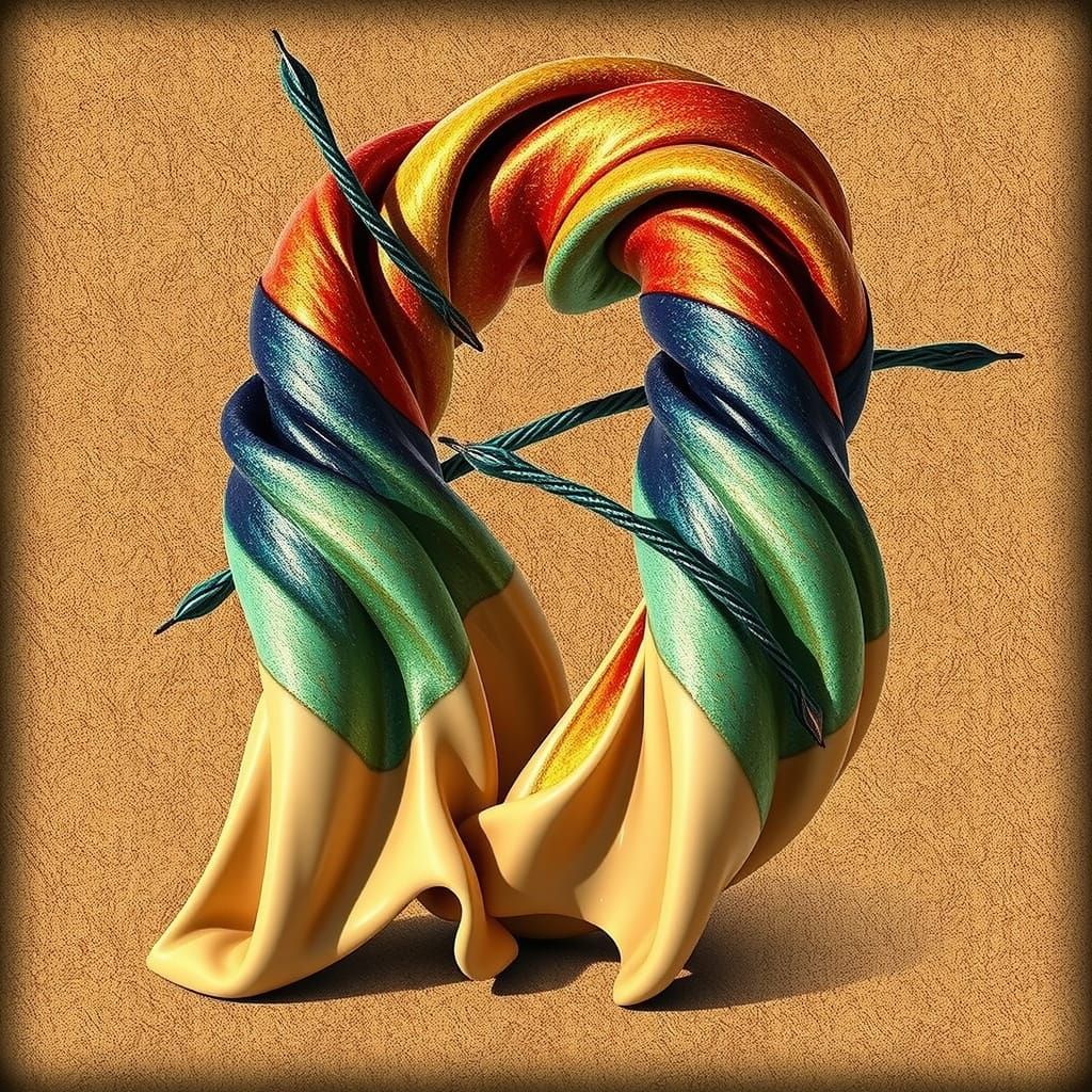 Abstract Fractal Vectors in 3D