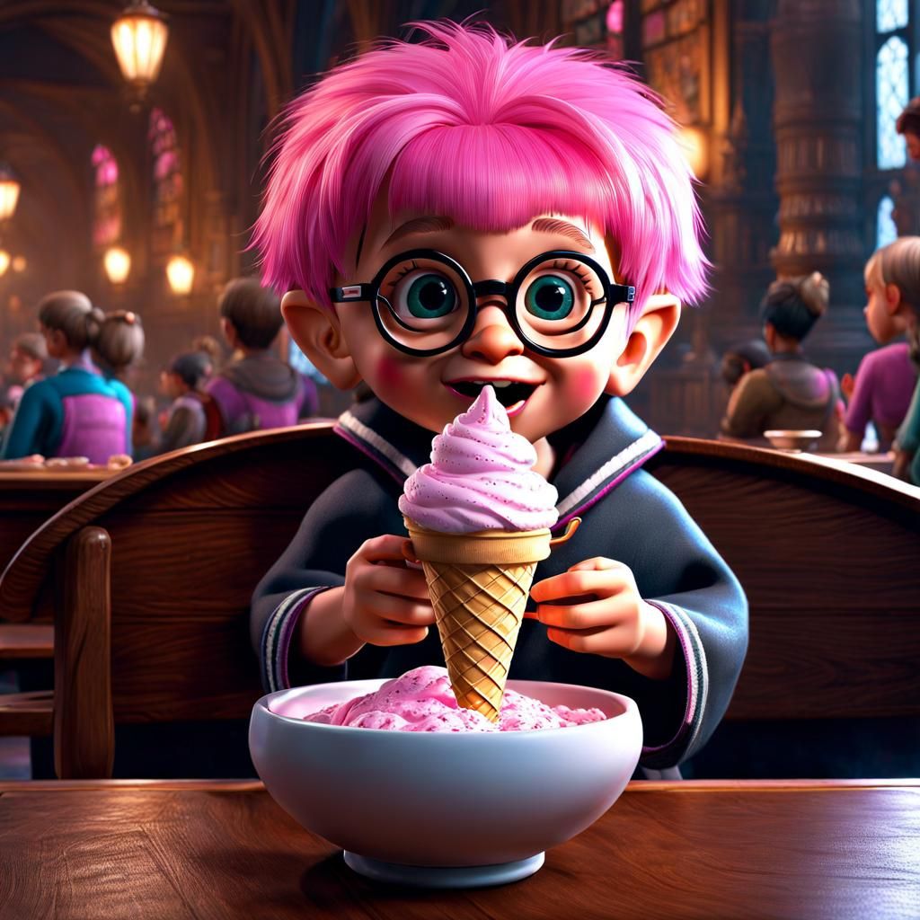 Harry Potter Troll Doll with Ice Cream