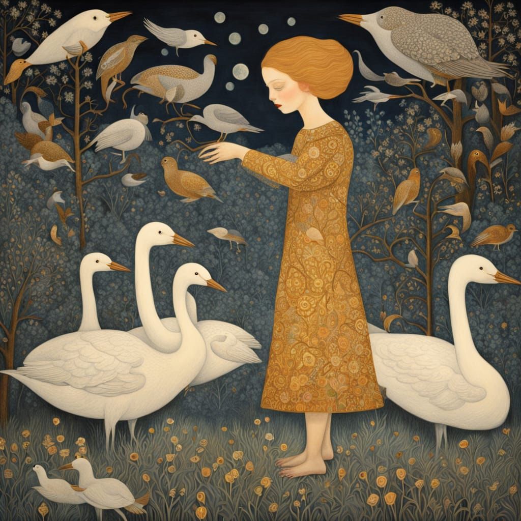 Ethereal Creatures Dance in Celestial Harmony