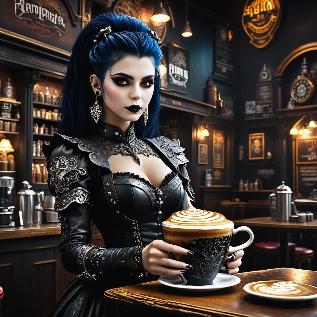 Would you like a Latte at the Goth Café?
