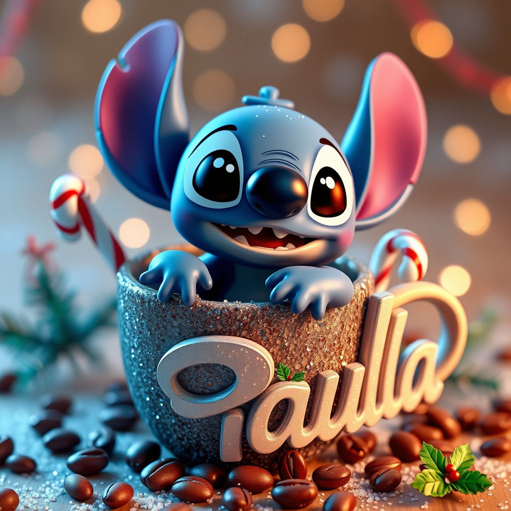 Baby Stitch Christmas Decoration in 3D