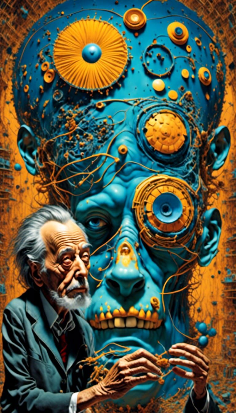 Futuristic Hospital with Hyperreal Ape in Virtual Facility