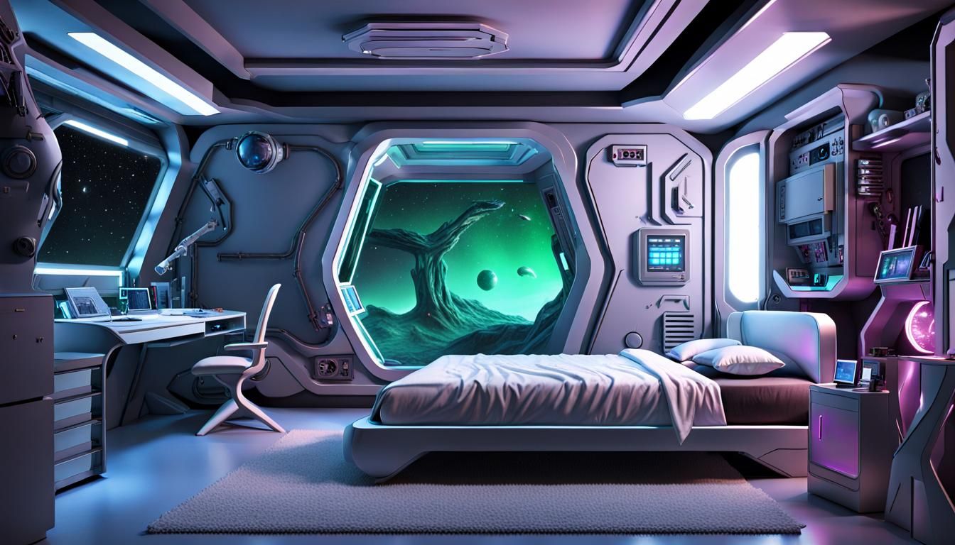 Sci-Fi Alien Bedroom Interior Design