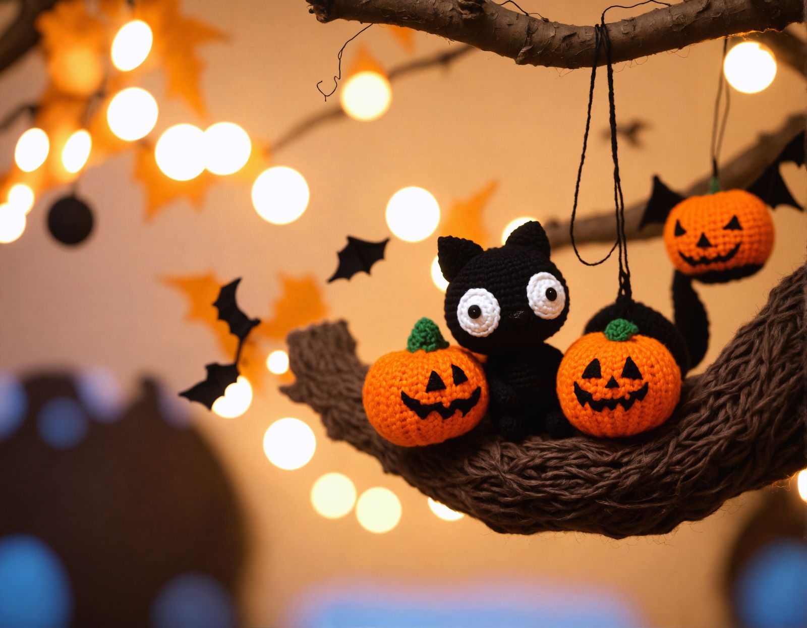 Cute Crocheted Halloween Animals in Yarn Wonderland
