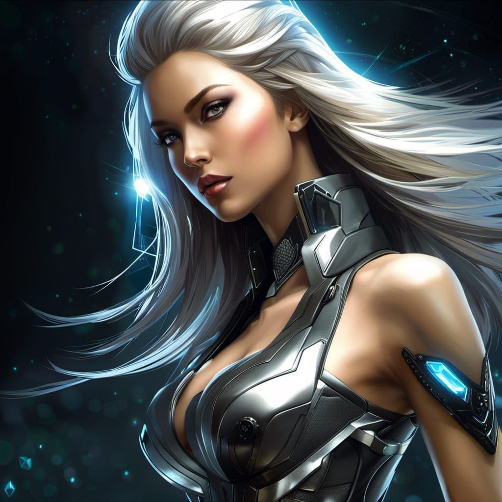 Elegant Game Character Digital Illustration