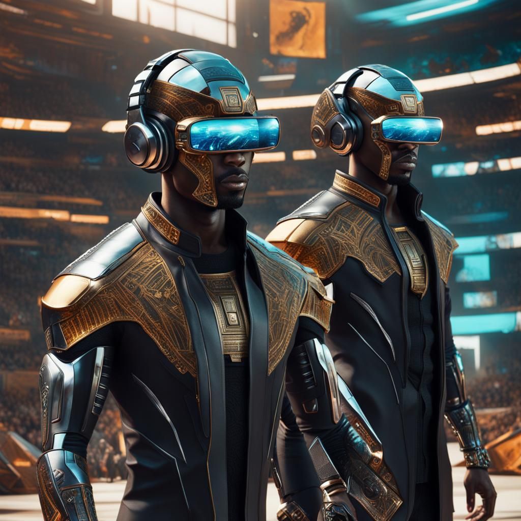 Afrofuturistic Rock Star in 2121: 3D Game Cinematic